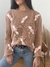 Sweater Mosqueta Beige - Flor Salmón ♡