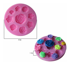 Molde De Rosas Rositas Rococo Fondant Porcelana Repostería - comprar online
