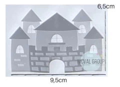 Molde Silicona Castillo Resina Princesas X3 Chocolate - comprar online