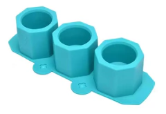 Molde Silicona X3 Macetas Chocolate Yeso Acrílico Cemento - NICVALGROUP