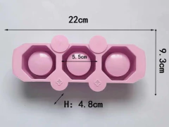 Molde Silicona X3 Macetas Chocolate Yeso Acrílico Cemento