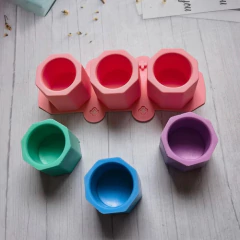 Molde Silicona X3 Macetas Chocolate Yeso Acrílico Cemento - comprar online