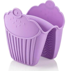 Manopla Agarradera Para Horno Silicona Forma Cupcake Cocina - tienda online