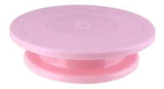 Base Giratoria Con Pie 28cm Para Decoración Repostería