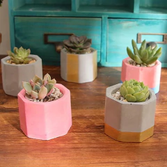 Molde Silicona X3 Macetas Chocolate Yeso Acrílico Cemento - tienda online