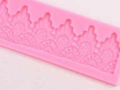Molde Silicona Moldura Tipo Puntilla Fondant Guarda Tortas en internet