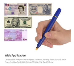 Marcador Detector De Billetes Falsos Dolar Pesos Euros Lápiz - comprar online