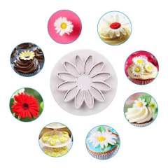 Cortante C/ Expulsor Girasoles Fondant Reposteria Porcelana