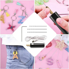 Mini Taladro Electrico Usb C/mechas Madera Resina Artesanías - comprar online