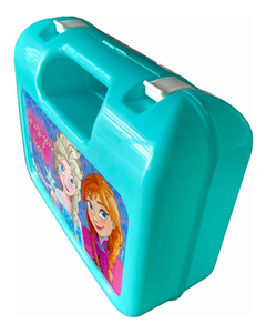 Lunchera Frozen Anna Elsa Plástico Escolar Licencia Oficial - comprar online