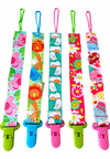 Portachupete Prendedor Clip Cinta Reversible Estampada