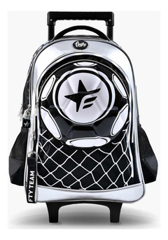 Mochila Footy Pelota Fútbol 3d Con Luz Led Carro 18 Pulgadas