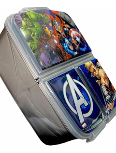 Vianda Hermética Lunchera X3 Divi. Avengers Marvel Lic.ofic. - comprar online