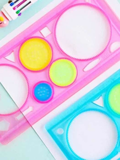 Regla Espirografo Para Mandalas 3 Discos Circulos - comprar online