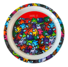 Plato Playo Infantil Among Us Impostor Plástico Lic.oficial