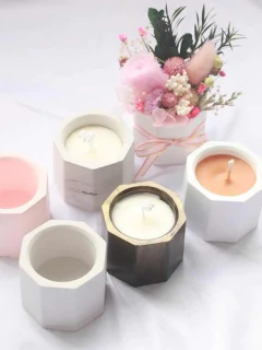 Molde Silicona X3 Macetas Chocolate Yeso Acrílico Cemento - NICVALGROUP