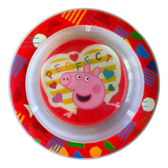 Plato Hondo Cerealero Bowl Peppa Pig Niños Lic. Oficial