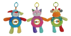 Peluche Sonajero De Plush Con Ábaco Y Mordillos Para Bebes