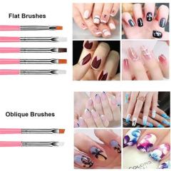 Set 15 Pinceles P/decoracion Uñas Gel Semipermanente Nail en internet