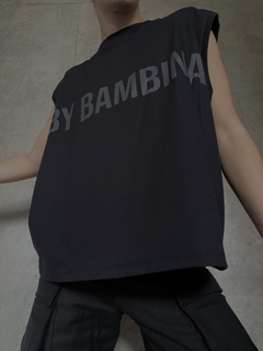 Musculosa boxy (LOGO) - tienda online