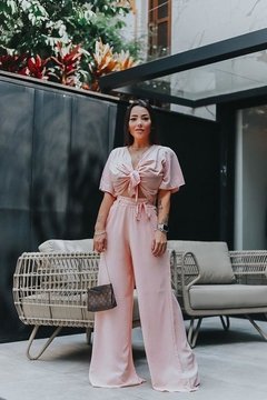 Calça Feminina Pantalona Trabalho Social Elegante Cinto na internet