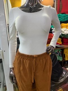 Body Feminino Tam Único Manga Longa Elegante Costa Nua - NSLMODA