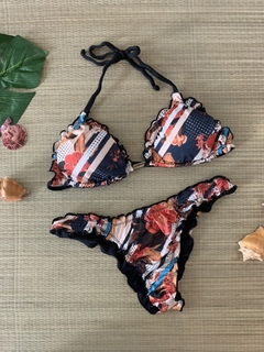 CONJUNTO CORTININHA FRUFRU DUPLA FACE (P) - loja online