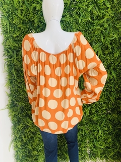 BLUSA VISCOSE LARANJA POÁ (XG) - Equilive