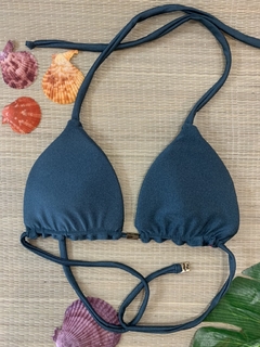 TOP CORTININHA DUPLA FACE RECORTE TRICOL VERDE CINT - comprar online