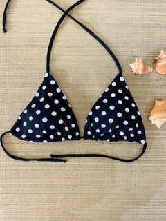 TOP CORTININHA SEM COSTURA PRETO POA (G) - comprar online