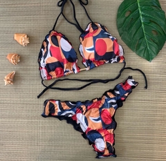 CONJUNTO CORTININHA FRUFRU DUPLA FACE (P)