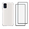 Capinha Anti Impacto Galaxy M51 Bordas Anti Shock + 2x Películas Vidro 3D