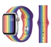 Pulseira Silicone Multicolor Arco-Íris Compatível Apple Watch 40mm