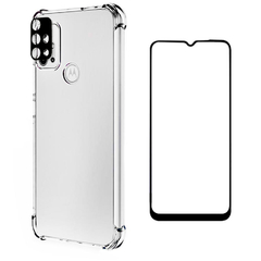 Capa Antiqueda Moto G30 + Película 5D Cerâmica + Película Câmera Nano