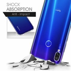 Capa Transparente Xiaomi Redmi Note 7 + 2x Películas de Vidro Temperado - ENCAPAR - Capas de Proteção de A a Z