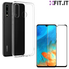 Capa Capinha Básica Tpu HUAWEI P30 Lite + Película Vidro 3D Cobertura 100%
