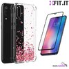 Capa Capinha Anti Impacto Corações Xiaomi Mi 9 + Película Nano Gel 5D Flexível