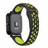 Pulseira Furadinha Duas Cores 20mm Xiaomi Amazfit Bip - Preto com Verde