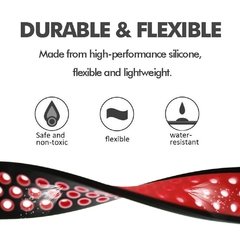 Pulseira Furadinha Duas Cores 20mm Xiaomi Amazfit Bip - Preto com Vermelho - comprar online