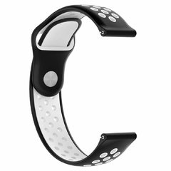 Pulseira Furadinha Duas Cores 20mm Xiaomi Amazfit Bip - Preto Furo Branco - comprar online