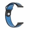 Pulseira Furadinha Duas Cores 20mm Xiaomi Amazfit Bip - Preto Furo Azul