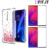 Capa Capinha Corações Heart Xiaomi Mi 9t + 2x Películas 5D Nano Flexível