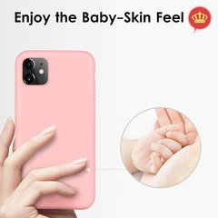 Imagem do Capa Rosa Claro Silicone Flexível iPhone 11 Pro Max + Película 5D Nano