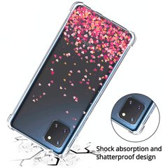 Capinha Anti Queda Chuva Corações Galaxy Note 10 Lite na internet