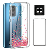 Capa Corações Heart Xiaomi Redmi Note 9 + Película 3D Vidro + Película Câmera
