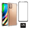 Capa Anti Impacto Moto G9 Plus + Película Vidro 3D + Película de Câmera