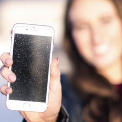 Película de glitter iphone