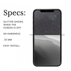 Película Vidro Anti Impacto Temperado Glitter iPhone X XR XS XS MAX