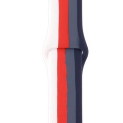 Pulseira Silicone Multicolor Compatível Apple Watch 38 40 42 44mm - comprar online