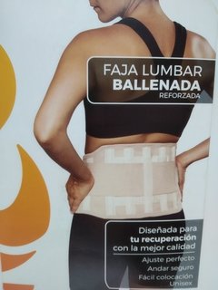 Faja Lumbar Ballenada Reforzada (20 cm)